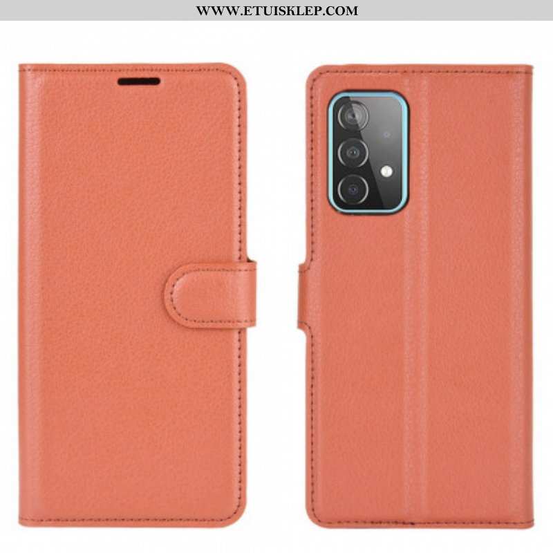 Etui Folio do Samsung Galaxy A52 4G / A52 5G / A52s 5G Klasyczne Liczi